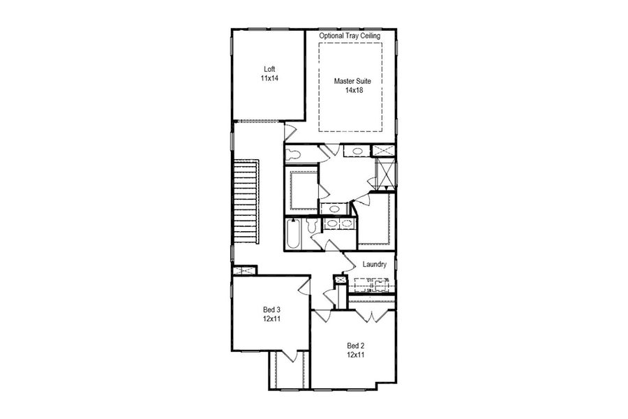 2D floor plan layout of this home in Spring Village, Angier, NC (Image 3). 2D floor plan layout of this home in Spring Village, Angier, NC (Image 3).
