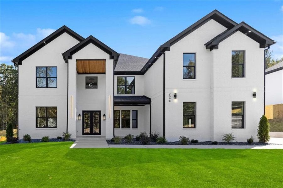 Front exterior of a new home in , Grayson, GA, highlighting curb appeal (Image 1). Front exterior of a new home in , Grayson, GA, highlighting curb appeal (Image 1).