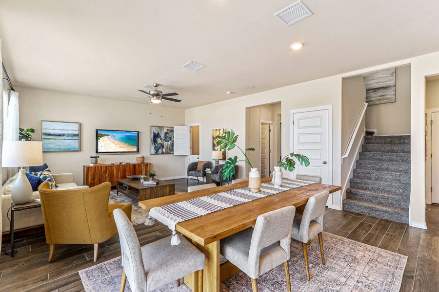 Representative furnished interior of a home built from the Blue Agave by View Homes in Paseos Del Este, Horizon City (Image 30).