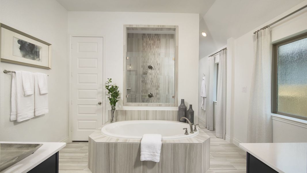 Furnished interior view inside a new home in Midline, Houston (Image 24).