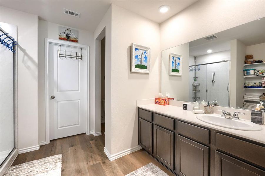 Furnished interior view inside a new home in Enclave at Pecan Creek, Providence Village (Image 12). Furnished interior view inside a new home in Enclave at Pecan Creek, Providence Village (Image 12).