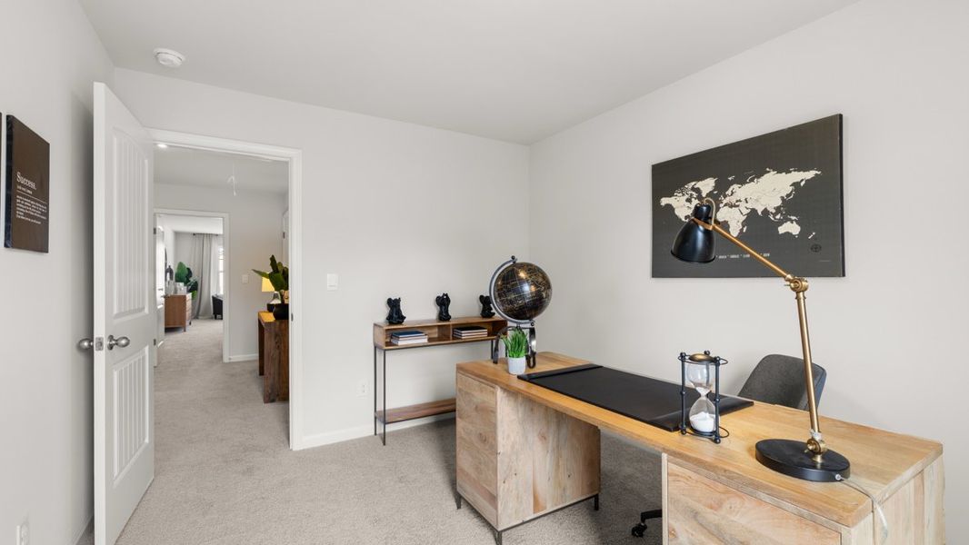 Representative furnished interior of a home built from the Salisbury by D.R. Horton in Carlton, Douglasville (Image 28).