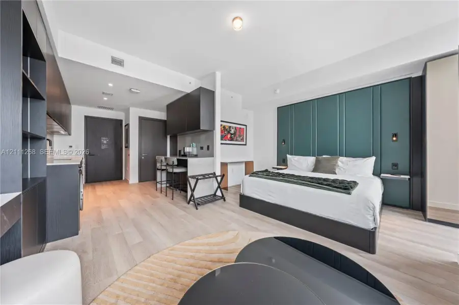 Furnished interior view inside a new home in , Miami (Image 10).
