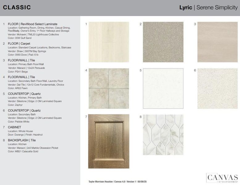 Design Selections. Home is under construction, selections subject to change. Design Selections. Home is under construction, selections subject to change.