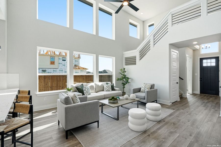 Furnished interior view inside a new home in Alsatian Oaks, Castroville (Image 12).