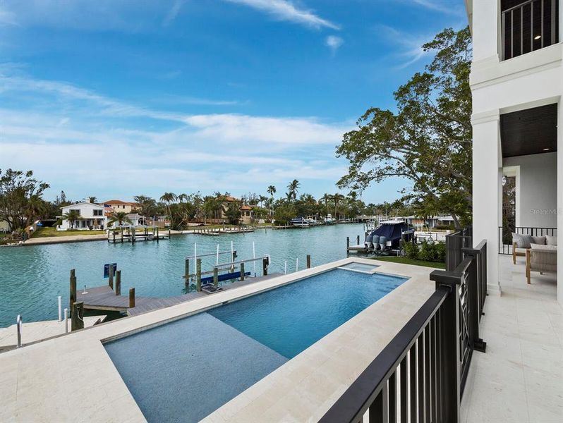 Exterior details and patio area of a home in , Sarasota (Image 37).