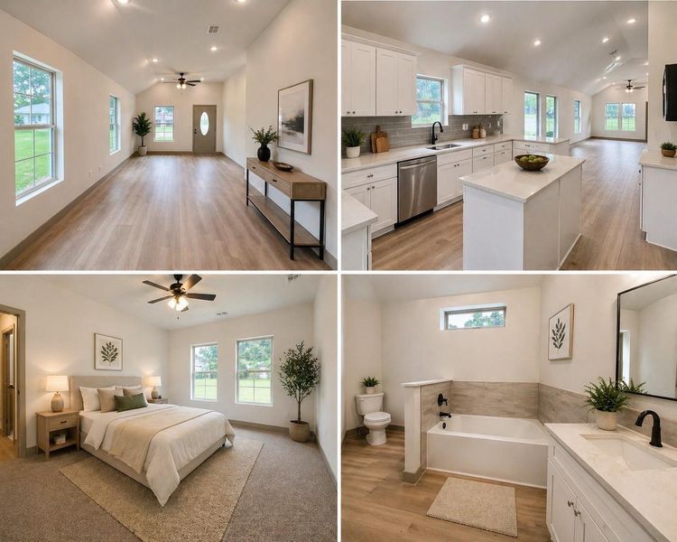 Furnished interior view inside a new home in , Hempstead (Image 7).