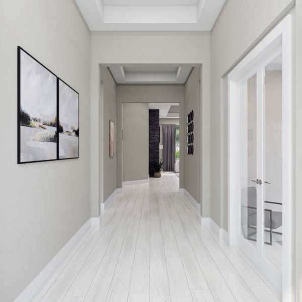 Representative unfurnished interior of a home built from the Savoy by Tri Pointe Homes in Harvest Green, Richmond (Image 19).