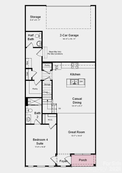 Additional Highlights Include: Study in place of loft, 30" profile slide in gas range, and extended laminate flooring at great room.