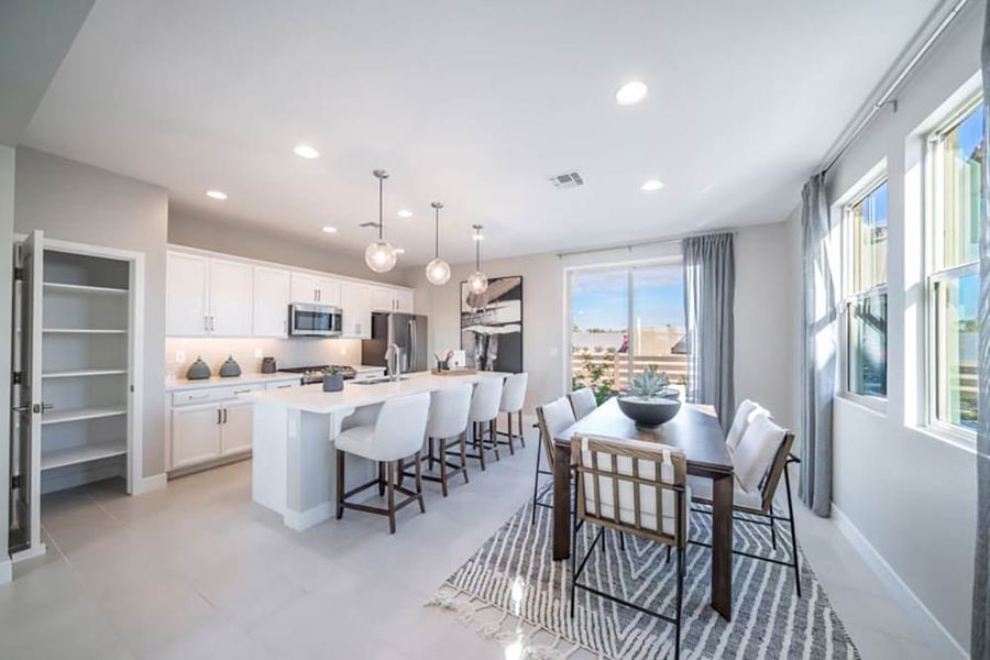 Representative furnished interior of a home built from the CC-RM1 by Taylor Morrison in Parkside, Phoenix (Image 9).