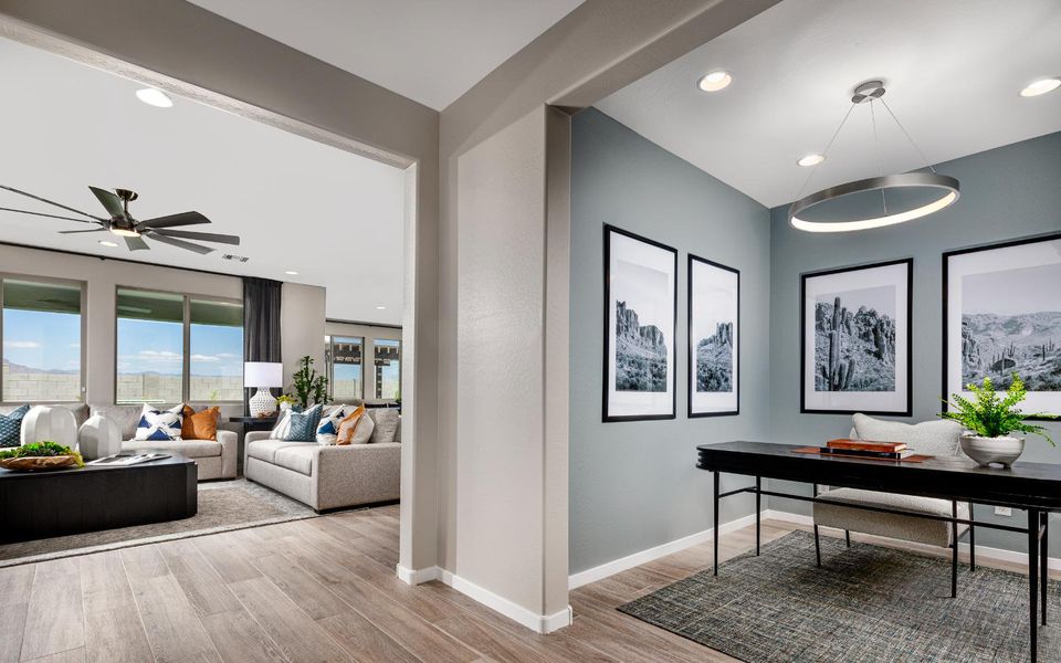 Furnished interior view inside a new home in Blossom Rock, Apache Junction (Image 12). Furnished interior view inside a new home in Blossom Rock, Apache Junction (Image 12).