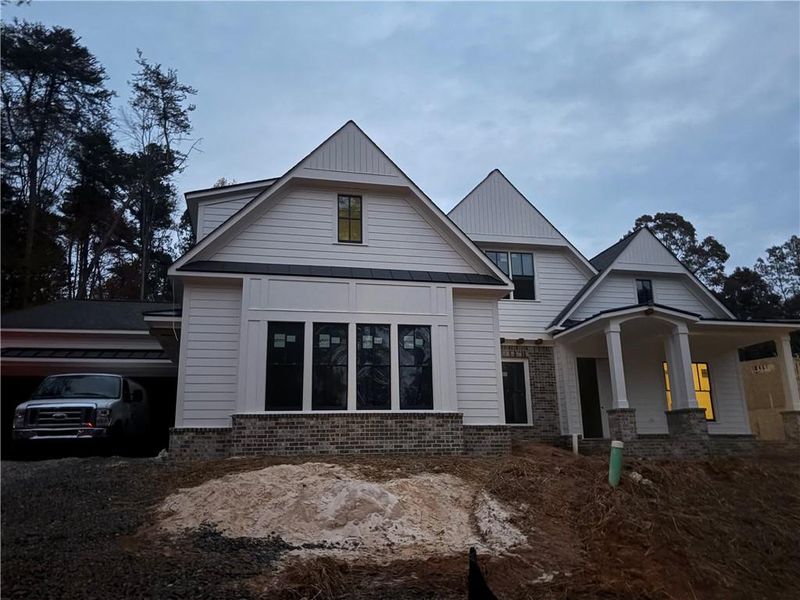 In-progress construction of a new home in , Ball Ground, GA (Image 2).