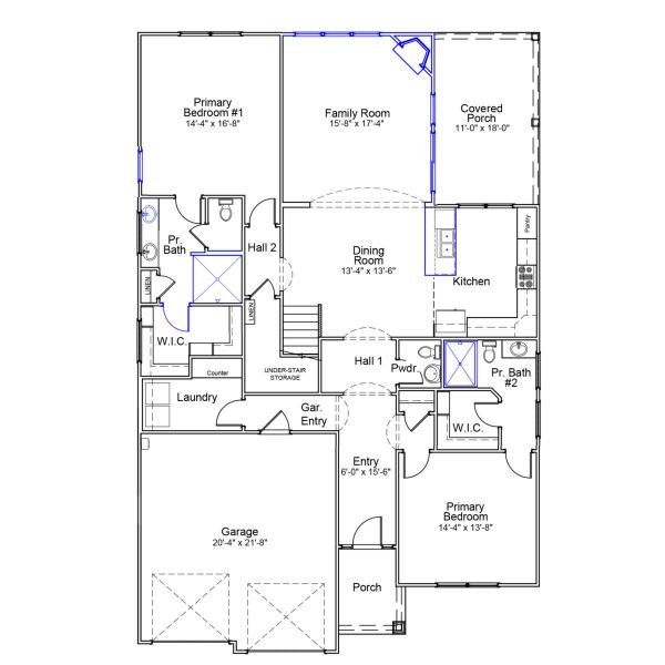 2D floor plan layout of this home in Brayden, Advance, NC (Image 5).