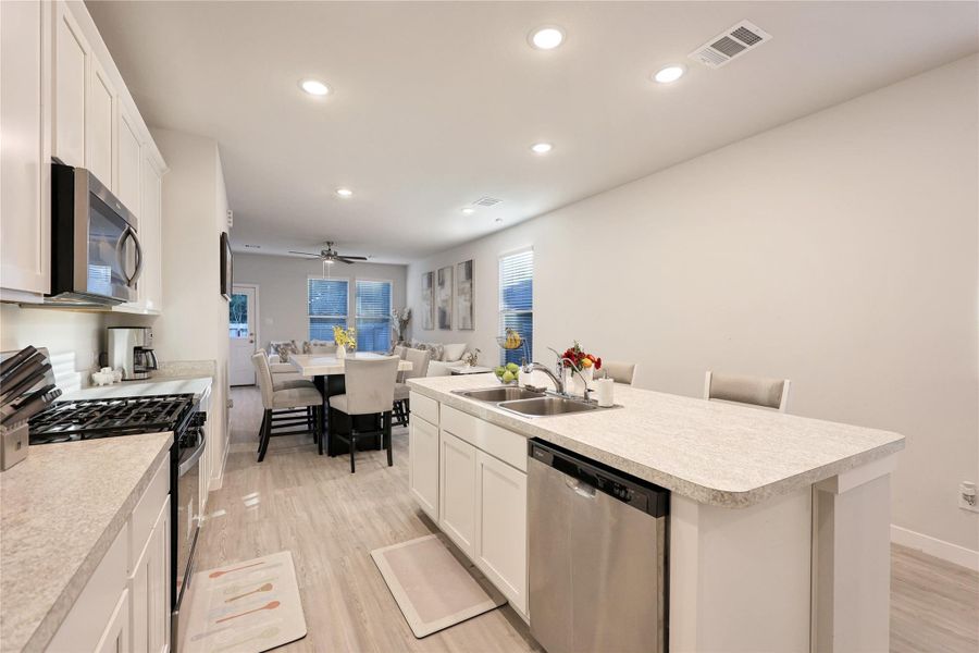 Furnished interior view inside a new home in , Porter (Image 9).