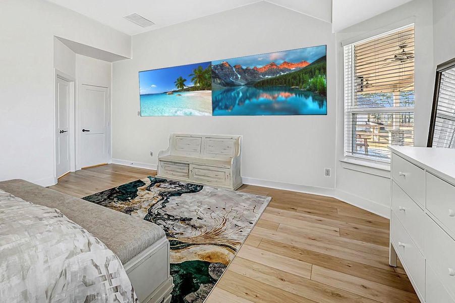 Furnished interior view inside a new home in Lone Star Landing, Montgomery (Image 12).