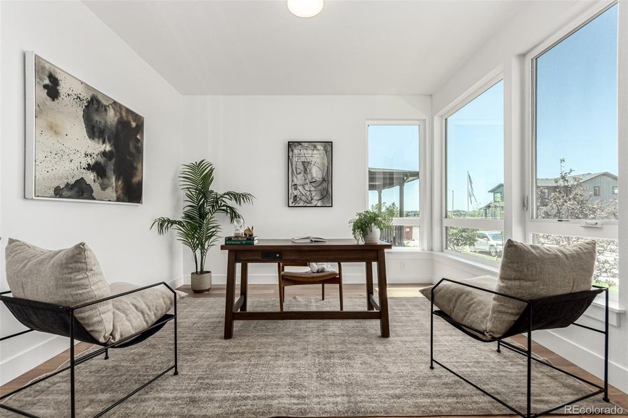 Furnished interior view inside a new home in West Grange, Longmont (Image 6).
