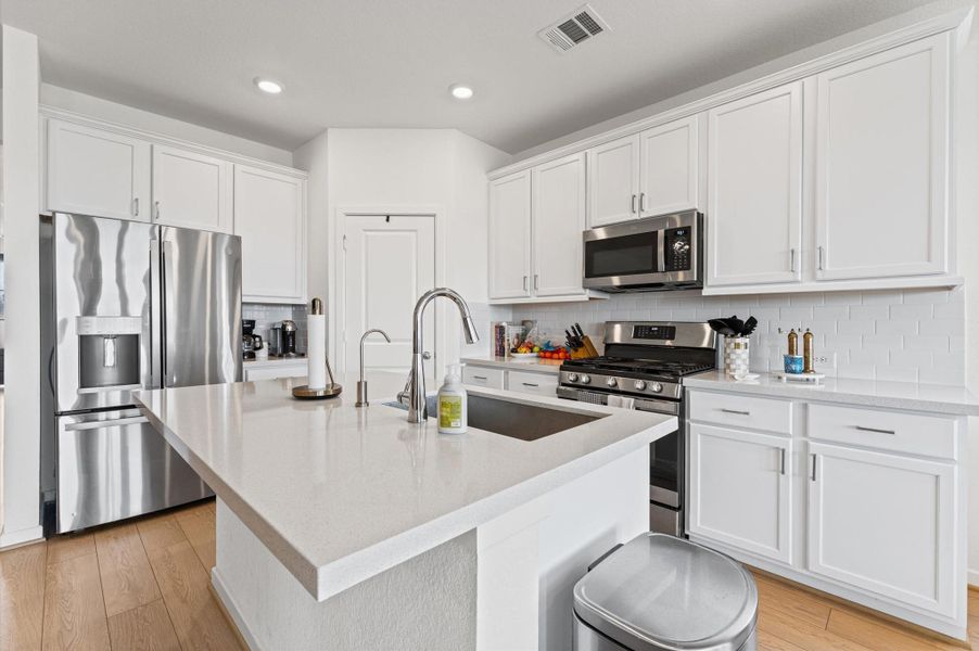 Furnished interior view inside a new home in Bridge Creek 45s and 50s, Cypress (Image 14).