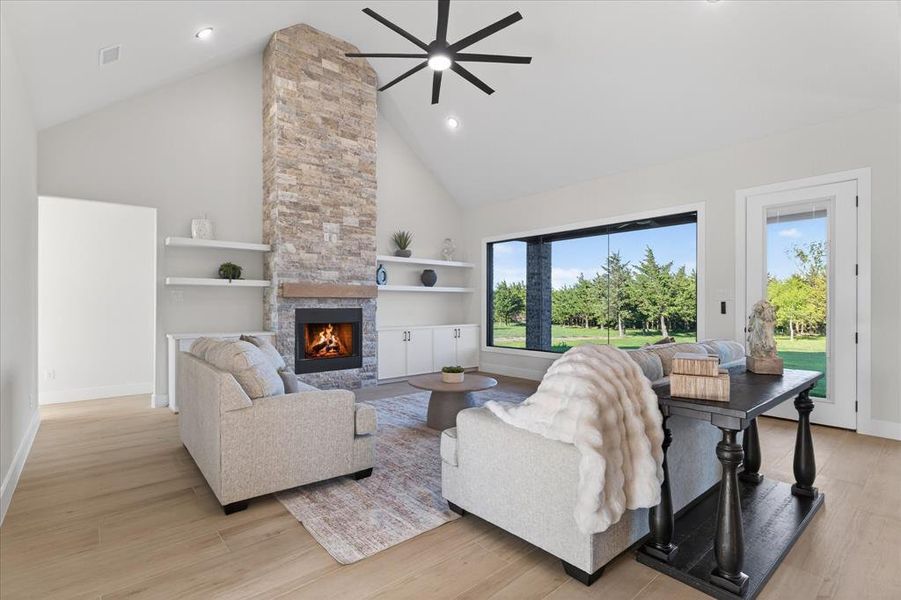 Furnished interior view inside a new home in , Celeste (Image 7).