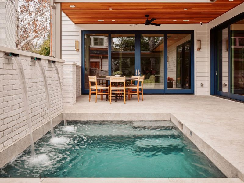 Exterior details and patio area of a home in , Austin (Image 3).