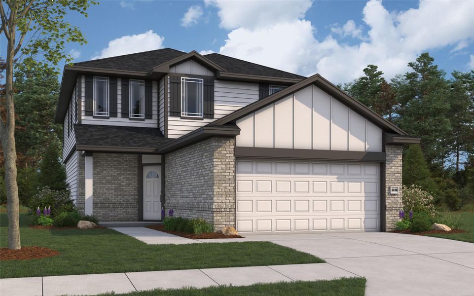 Rendering of floor plan. Colors and features may differ from shown representation.