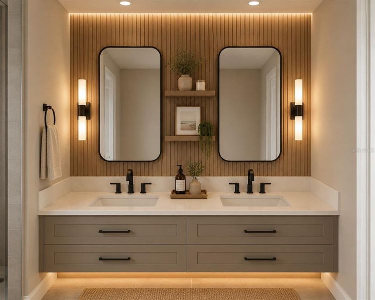 Furnished interior view inside a new home in , Citrus Springs (Image 4).