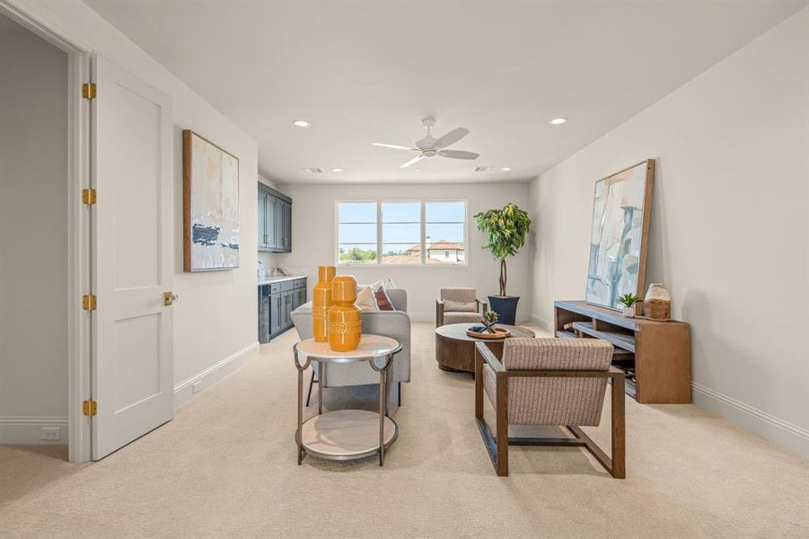 Furnished interior view inside a new home in , Fort Worth (Image 13).