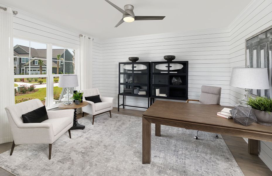 Utilize the study as a home office