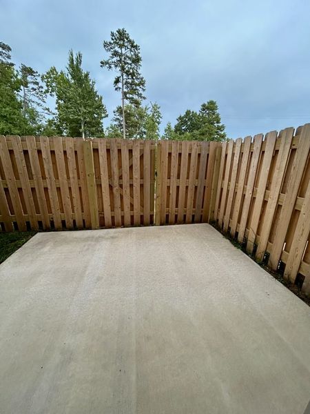 Exterior details and patio area of a home in Trellises, High Point (Image 3).
