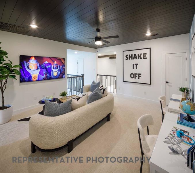 Furnished interior view inside a new home in Easton Park, Austin (Image 33).