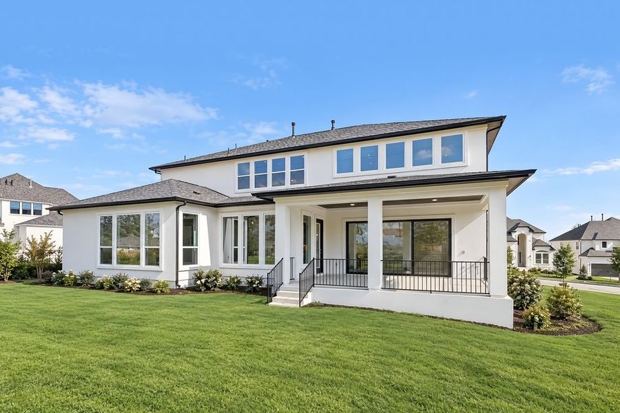 Exterior details and patio area of a home in Travisso, Leander (Image 15).