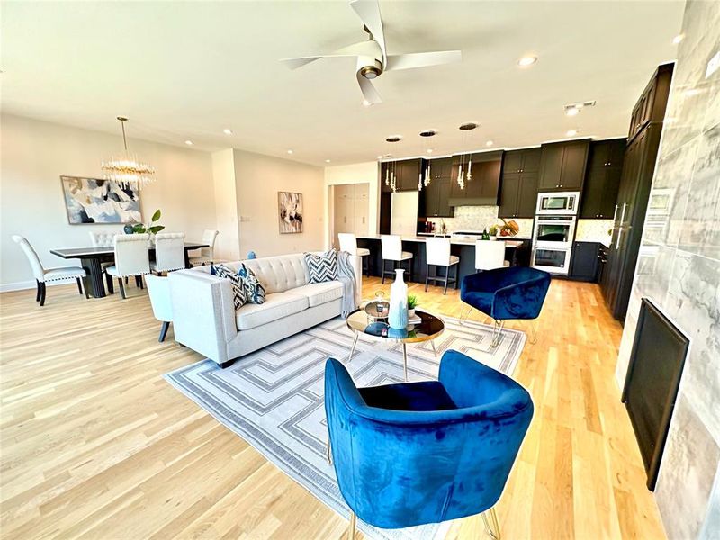 Furnished interior view inside a new home in , Heath (Image 4).