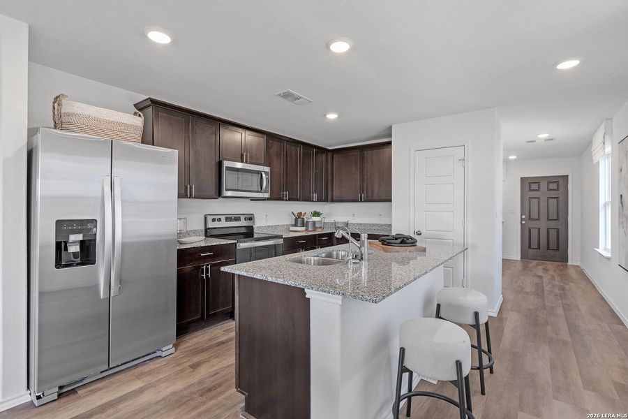 Furnished interior view inside a new home in Cinco Lakes, San Antonio (Image 13).