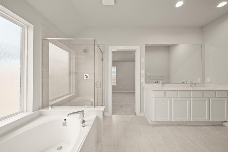 Furnished interior view inside a new home in Morton Creek Ranch, Katy (Image 5).