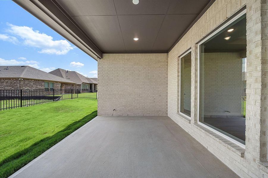 Representative exterior details of a home built from the Daisy by Caldwell Homes in The Highlands, Porter (Image 3). Representative exterior details of a home built from the Daisy by Caldwell Homes in The Highlands, Porter (Image 3).