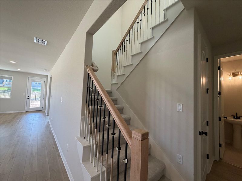 Furnished interior view inside a new home in Cannon Ranch 45s, Dripping Springs (Image 9). Furnished interior view inside a new home in Cannon Ranch 45s, Dripping Springs (Image 9).
