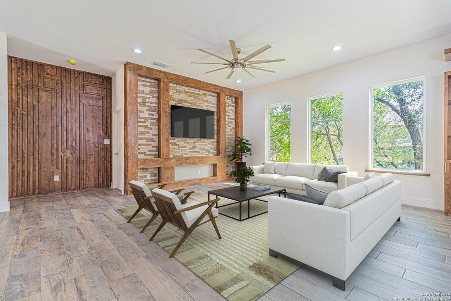 Furnished interior view inside a new home in , San Antonio (Image 3). Furnished interior view inside a new home in , San Antonio (Image 3).
