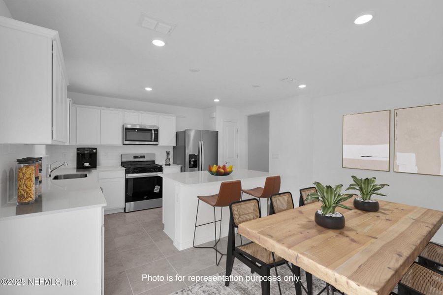 Furnished interior view inside a new home in Wells Landing, Jacksonville (Image 8).
