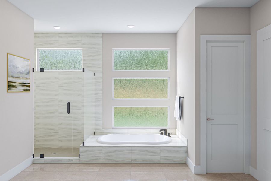 Representative furnished interior of a home built from the Savoy by Tri Pointe Homes in Harvest Green, Richmond (Image 5).