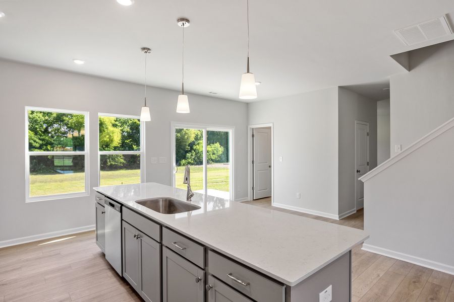 Furnished interior view inside a new home in Cambridge Reserve, Angier (Image 12). Furnished interior view inside a new home in Cambridge Reserve, Angier (Image 12).
