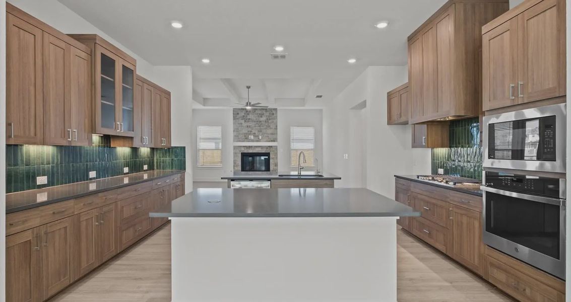 Representative furnished interior of a home built from the Samantha by Chesmar Homes in Village at Three Oaks, Seguin (Image 3).