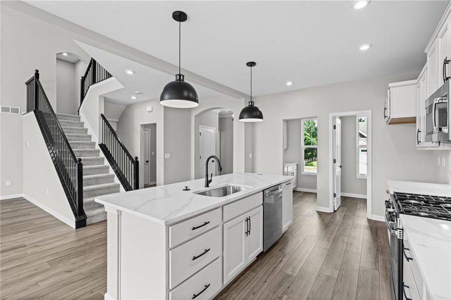 Furnished interior view inside a new home in Twin Lakes, Hoschton (Image 8).