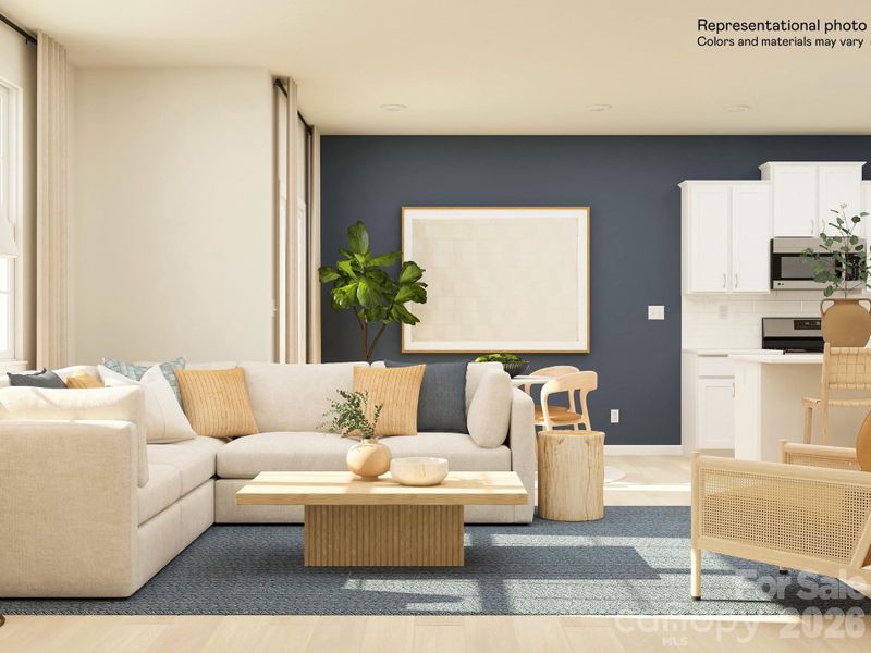 Furnished interior view inside a new home in Cannon Village, York (Image 8).