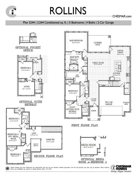 2D floor plan layout for the Rollins by Chesmar Homes in Gregg Ranch, Marble Falls, TX (Image 4). 2D floor plan layout for the Rollins by Chesmar Homes in Gregg Ranch, Marble Falls, TX (Image 4).