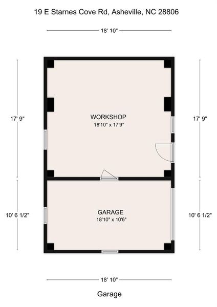 2D floor plan layout of this home in , Asheville, NC (Image 7).