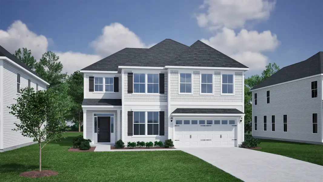 Representative exterior photo of a completed home built from the Saluda II - Vanguard Collection by Mungo Homes in Porter Ridge, Elgin, SC (Image 9).