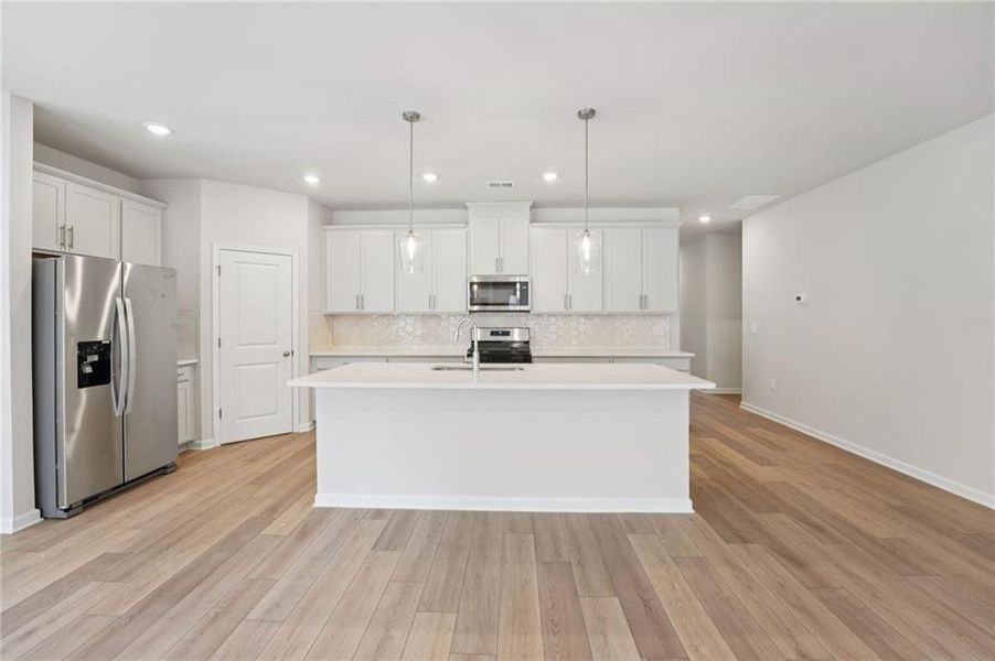 Furnished interior view inside a new home in Westmont Preserve, Powder Springs (Image 7).