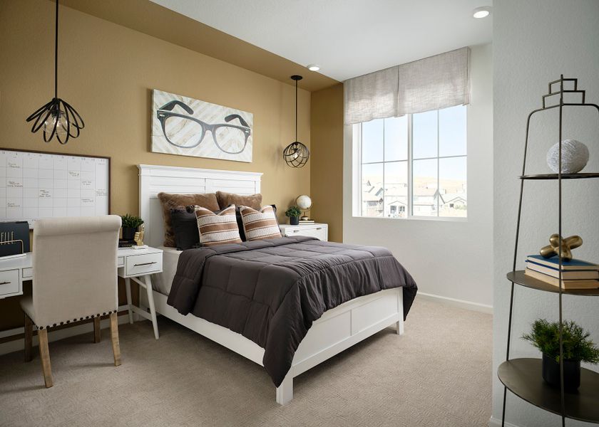 Representative furnished interior of a home built from the B by Tri Pointe Homes in Candelas Townhomes, Arvada (Image 4).
