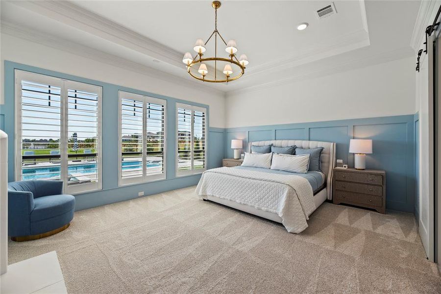 The primary bedroom is calling your name to escape! You will love the bedroom space to retreat to.