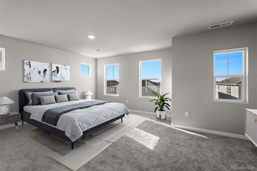 Furnished interior view inside a new home in Revel Crossing at Wolf Ranch – The Ascent Collection, Colorado Springs (Image 13).