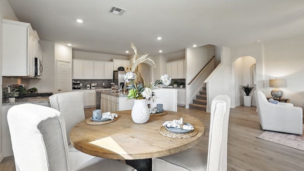 Representative furnished interior of a home built from the Ivery II by D.R. Horton in Elevon, Lavon (Image 5).